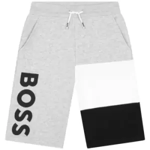 Boss Boss Large Logo Shorts Juniors - Grey