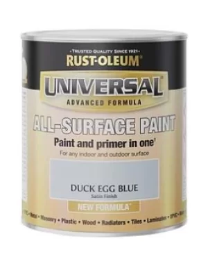 Rust-Oleum Rust-Oleum Universal Paint Satin Duck Egg Blue 750Ml