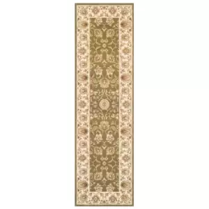 Oriental Weavers Kendra Runner Rug Green Gold 3330 G 68X235cm