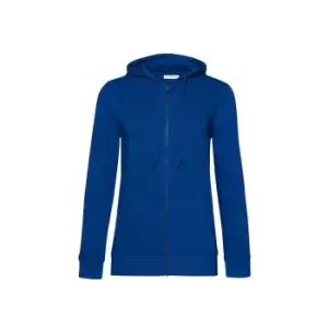 B&C Womens/Ladies Organic Hoodie (S) (Royal Blue)