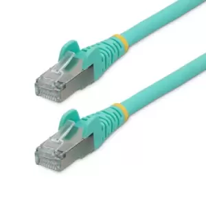 StarTech.com 50cm CAT6a Ethernet Cable - Aqua - Low Smoke Zero...