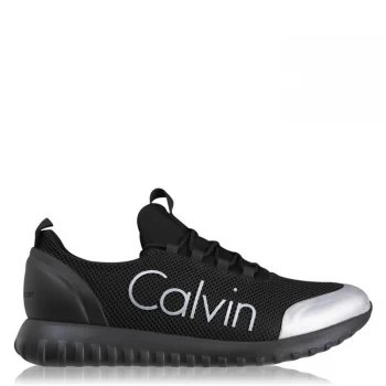 Calvin Klein Jeans Ron Low Top Trainers - Black/Silver