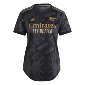 adidas Arsenal FC Away Shirt Womens 2022 2023 - Black