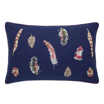 Joules Feathers Cushion - Navy