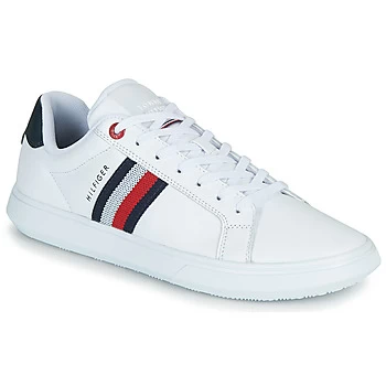 Tommy Hilfiger ESSENTIAL LEATHER CUPSOLE mens Shoes Trainers in White