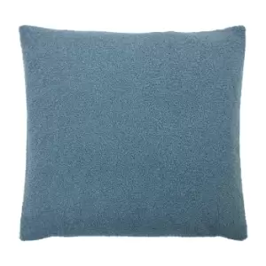 Malham Fleece Square Cushion Wedgewood, Wedgewood / 50 x 50cm / Polyester Filled