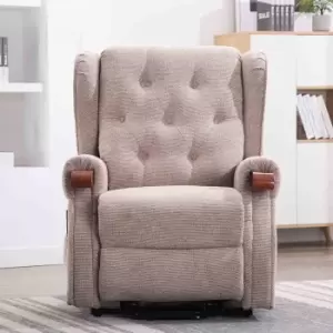 Harrogate Fabric Dual Motor Rise Recliner - Beige