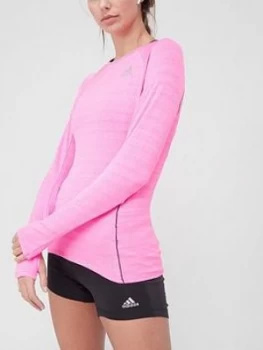 Adidas Runner Long Sleeve Top - Pink