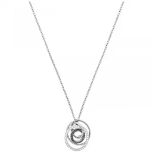 Ladies Swarovski Silver Plated Greeting Necklace