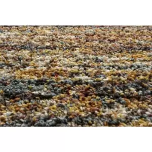 Mehari Multi Stripes 133x195cm Large Rug Carpet Thick Pile Rugs Living Room Bedroom - Multicoloured