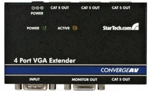 StarTech.com 4 Port VGA Video Extender over Cat 5