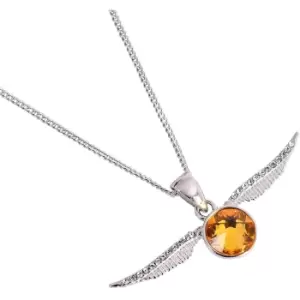 Harry Potter Jewelled Golden Snitch Necklace (One Size) (Silver)