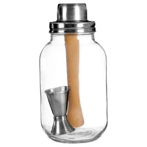 Premier Housewares Glass Cocktail Jar - 3 Piece