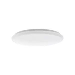 Flush Ceiling Light Colour White Shade White Plastic Bulb LED 40W Included