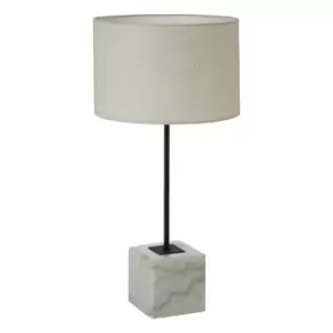 Murdoch Marble Base Lamp Curved Table