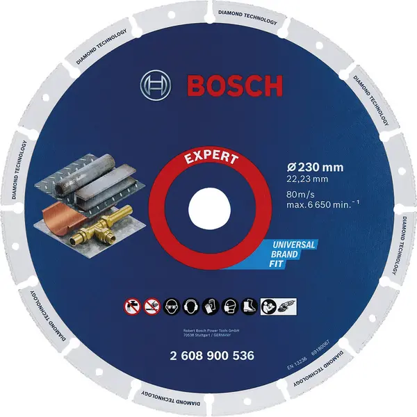 Bosch EXPERT Diamond Metal Cutting Disc 230 x 22.23mm Steel