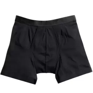 Fruit Of The Loom Mens Classic Boxer Shorts (Pack Of 2) (M) (Black)