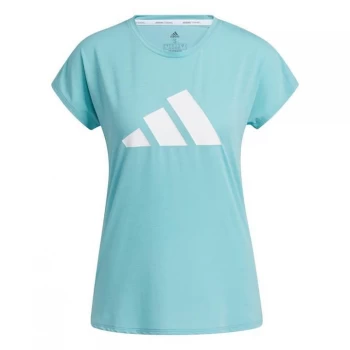 adidas 3-Stripes Training T-Shirt Womens - Mint Ton / White