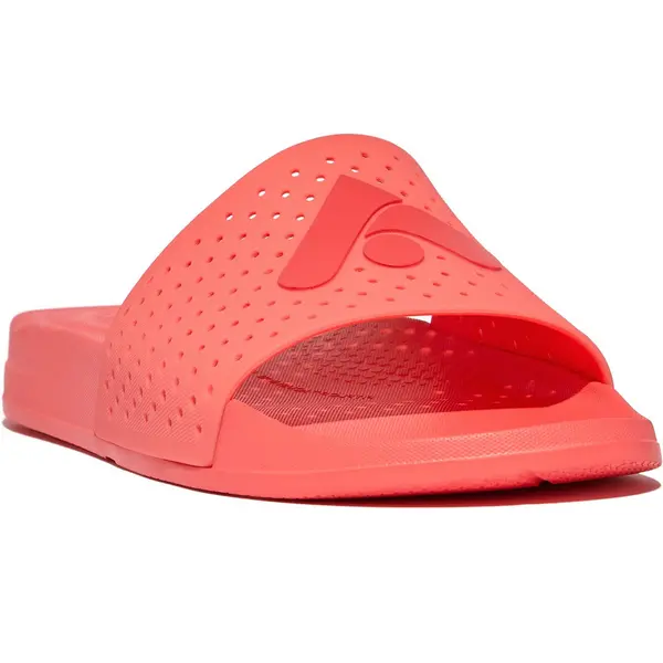 Fitflop Womens iQushion Arrow Lightweight Sliders UK Size 6 (EU 39) Rosy Coral FIT079-RCORAL-6