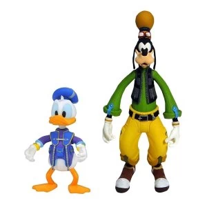 Kingdom Hearts 3 Select Action Figures 2-Pack Goofy & Donald 10 - 18 cm