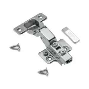 Soft Close Half Overlay 35mm Cabinet Door Hinge 3D Eccentric Adjustment - Pack of 10