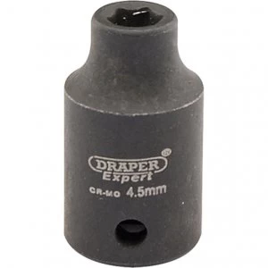 Draper Expert 1/4" Drive Hi Torq Hexagon Impact Socket Metric 1/4" 4.5mm