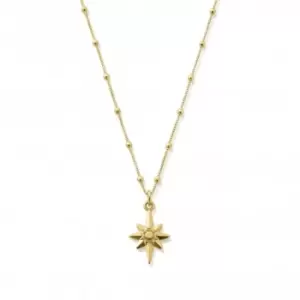 Gold Bobble Chain Lucky Star Necklace GNBB2087