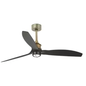 Faro just - LED Old Gold, Black Ceiling Fan Smart - Remote Included, 3000K