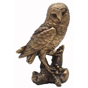 Reflections Bronzed Owl Ornament By Lesser & Pavey