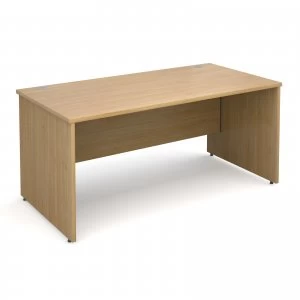 Maestro 25 PL Straight Desk 1600mm x 800mm - OAK Panel Leg Design