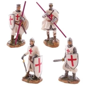 Standing Novelty Crusader Knight Figurine (1 Random Supplied)