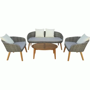 Charles Bentley Mixed Material Madrid Lounge Set