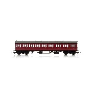 Hornby BR Collett 57' Bow Ended E131 Nine Compartment Composite (Right Hand) W6631W Era 4 Model Train