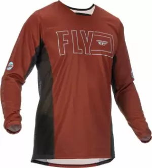 Fly Racing Kinetic Fuel Motocross Jersey, black-brown, Size L, black-brown, Size L