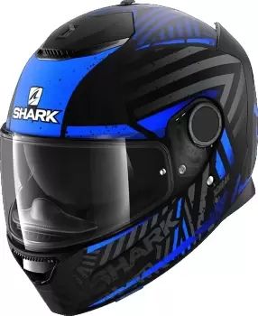 Shark Spartan Kobrak Helmet, black-blue, Size 2XL, black-blue, Size 2XL