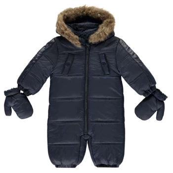 Firetrap Luxury Bubble Snowsuit Baby Boys - Navy