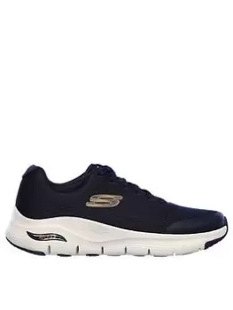 Skechers Arch Fit Engineered Mesh Lace-up Trainer, Navy, Size 11, Men