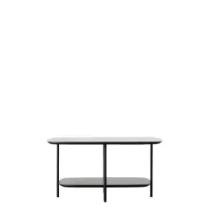 Crossland Grove Bath Coffee Table Black Marble 75 X 75 X 38Cm