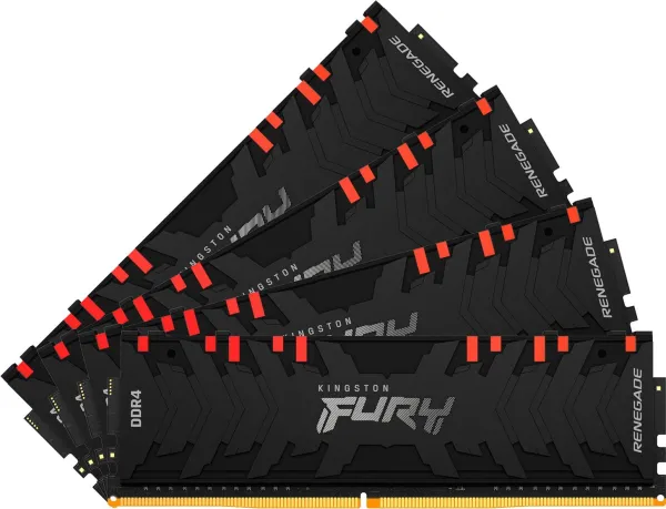 Kingston FURY Renegade RGB 64GB (4x16GB) 3600MHz DDR4 Memory Kit