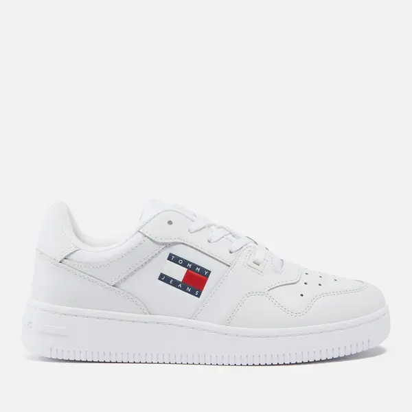 Tommy Jeans Womens Leather Basket Trainers - UK 4