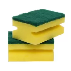 Super Bright Hand-Grip Sponge Scourers 10 pcs