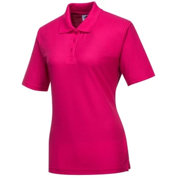 Portwest - B209PIRXL - sz XL Naples Ladies Polo Shirt Workwear - Pink