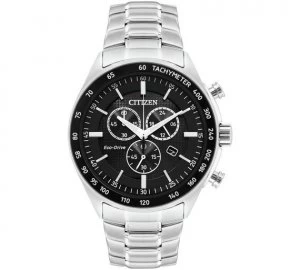 Citizen Mens Eco-Drive Black Chronograph Watch