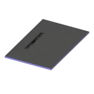 Blue Rectangular Wet Room Shower Tray with Offset Waste Position 1400 x 900mm - Live Your Colour