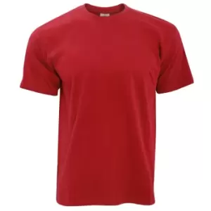 B&C Exact 190 Mens Crew Neck T-Shirt / Mens Short Sleeve T-Shirt (4XL) (Red)