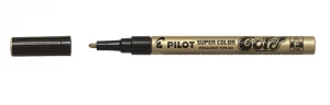 Pilot Super Color Fine Paint Marker Gold PK12