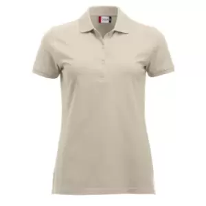 Clique Womens/Ladies Marion Polo Shirt (XS) (Light Khaki)