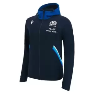 Macron Scotland 22/23 FZ Hoodie Mens - Blue