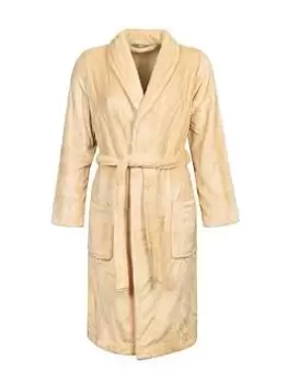 Heat Holders Fleece Dressing Gown - Champagne, Beige, Size XL, Women