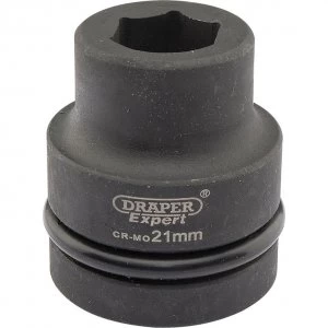 Draper Expert 1" Drive Hexagon Impact Socket Metric 1" 21mm